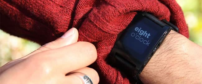 Pebble, reloj inteligente.