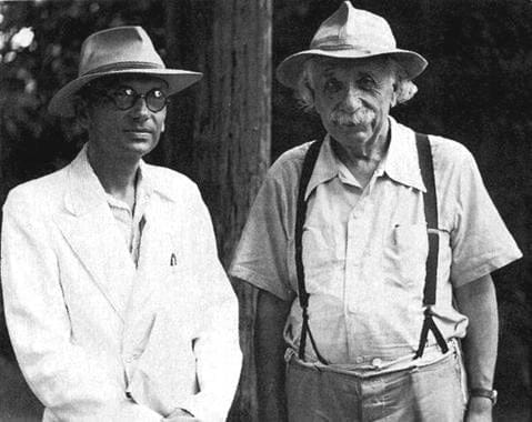 Kurt Gödel y Albert Einstein.