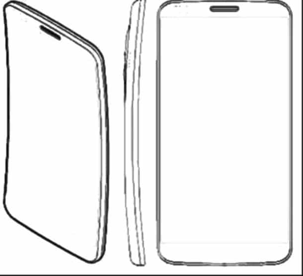 Así podría ser el smartphone de pantalla OLED curva de LG.
