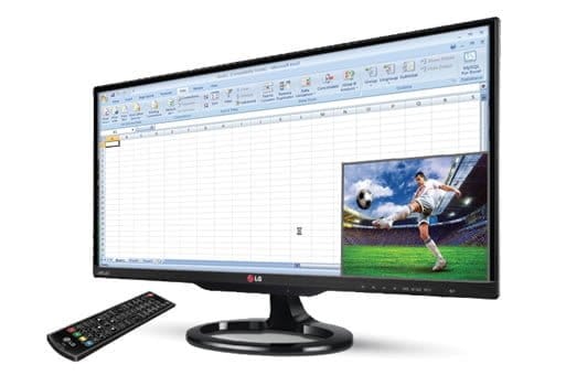 Así luce la función PIP en el IPS UltraWide, teniendo la opción de ver TV.
