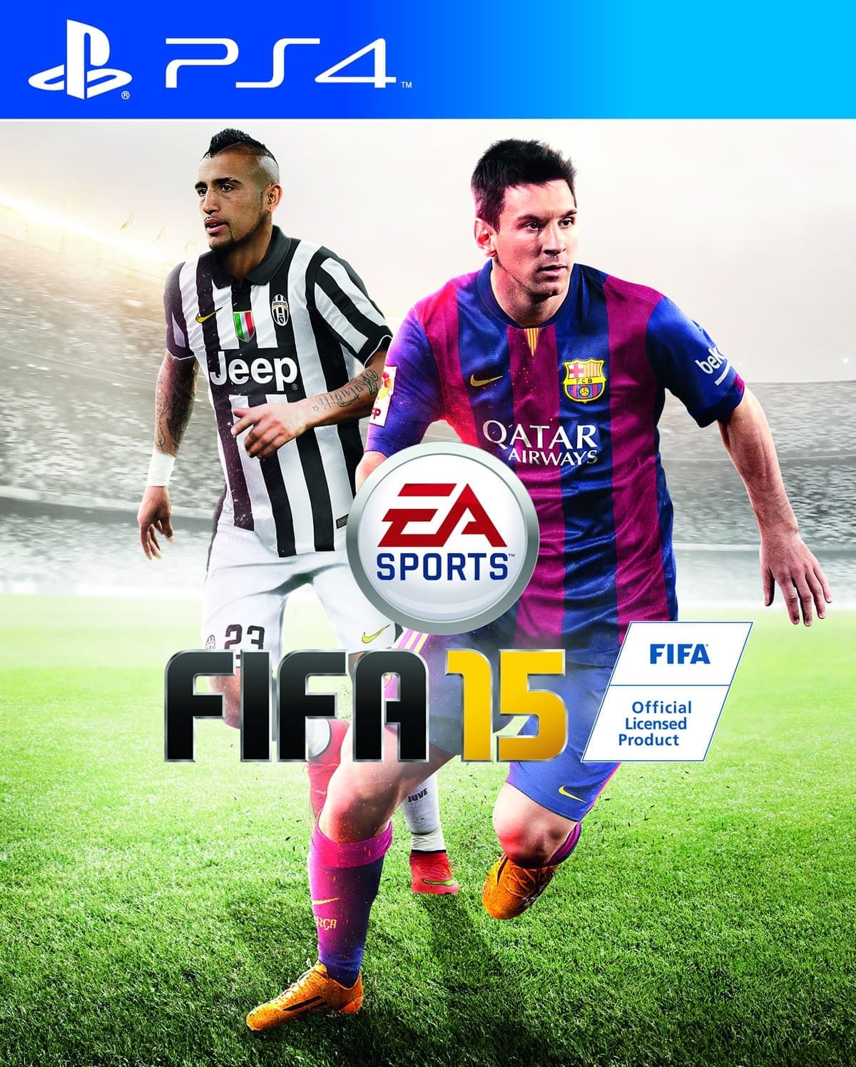 La llegada del Demo de FIFA 15, también confirmó que Arturo Vidal no saldrá solo en la carátula. Estará junto a Messi.