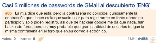 Comentario de "dvil88" en Menéame.