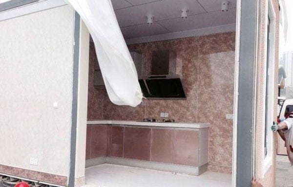 Parte del interior personalizado de una de las casas.