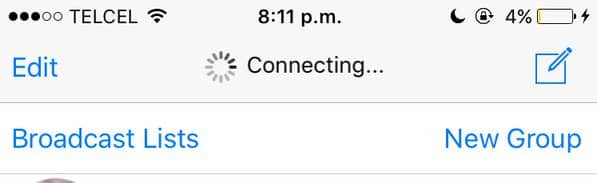 WhatsApp no conectaba cuando entrabas a la App.