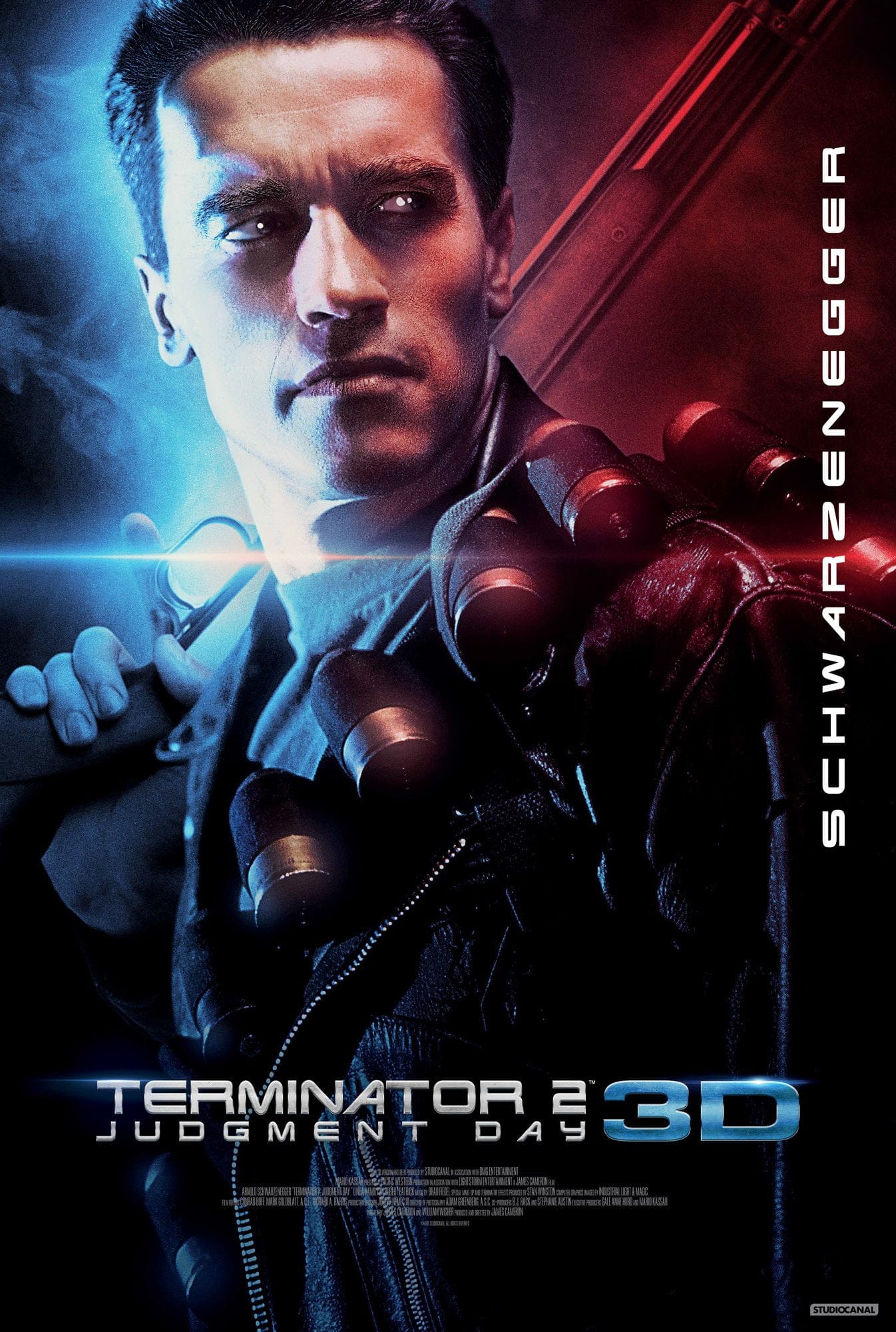 Primer póster de Terminator 2: Judgment Day 3D.